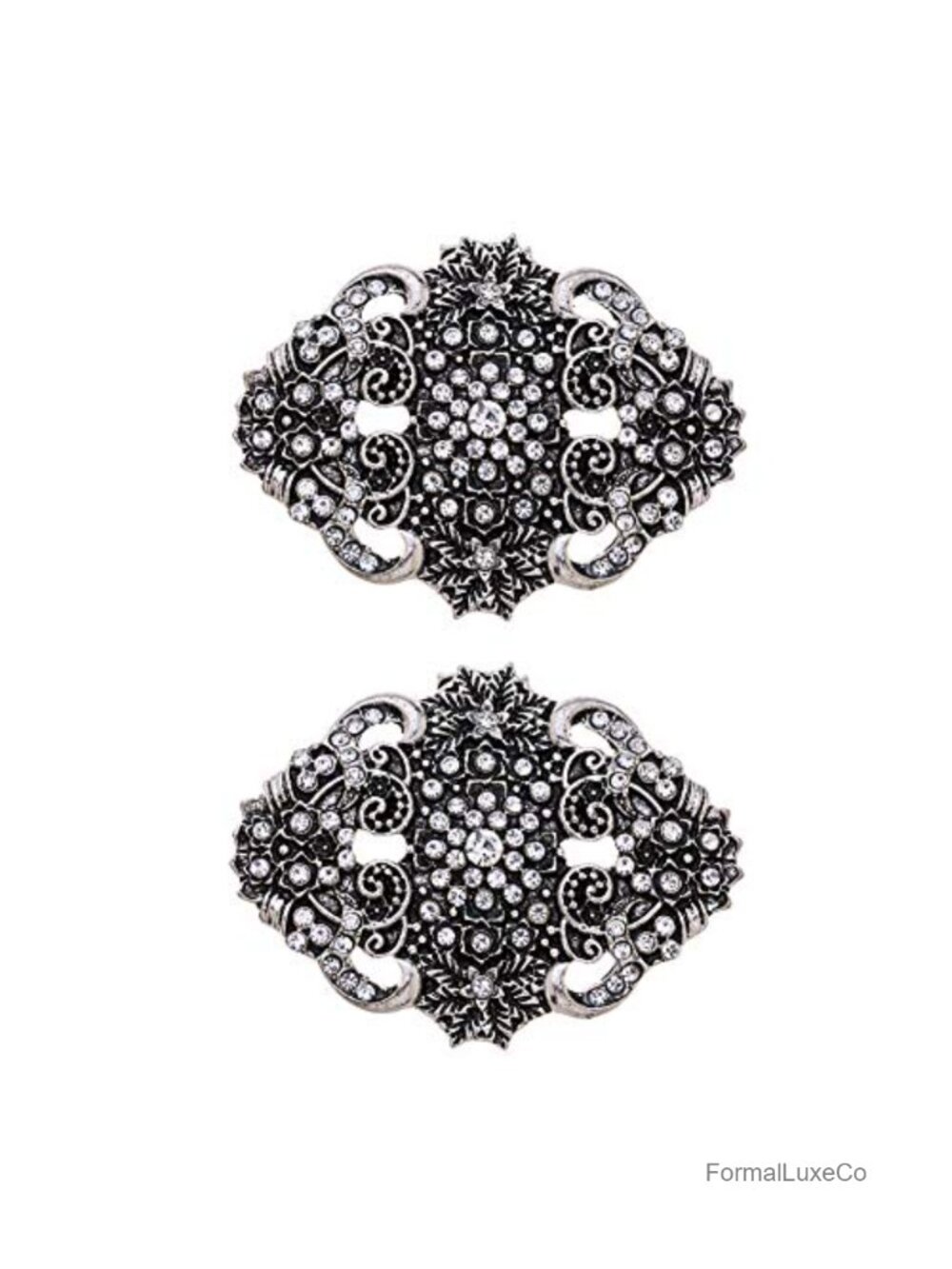 Rhinestone Shoe Clips Retro Style for Pumps Flats Sandals Boots